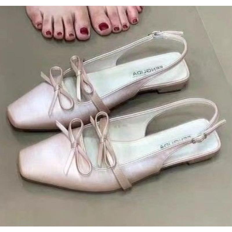 Fashion New Style Sandals Elastic Band Comfort Shoes for Women Suit Female Beige Block Heels Summer Slip-on Black Closed Chunky Heels