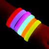 30pcs Party Triple Flat Luminous Wristband Monochrome Night Run Light Bracelet Glow Stick Wedding Festival Grand Event Supplys