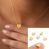 CARLIDANA Minimalist Gold Plated Stainless Steel Jewelry Initial Kids Alphabet Pendant Small Mini Heart Initial Letter Necklace