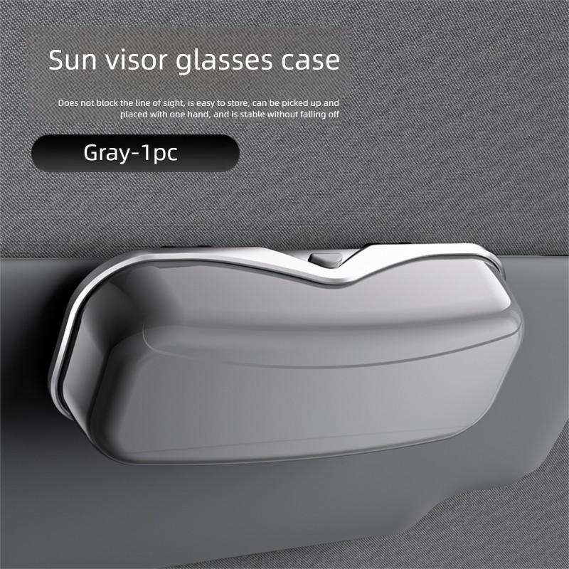 New Car Glasses Box Portable Car Sun Glasses Holder In The Car Driving Glasses Holder Eyeglass Case Sun Visor Auto Lenses Holder