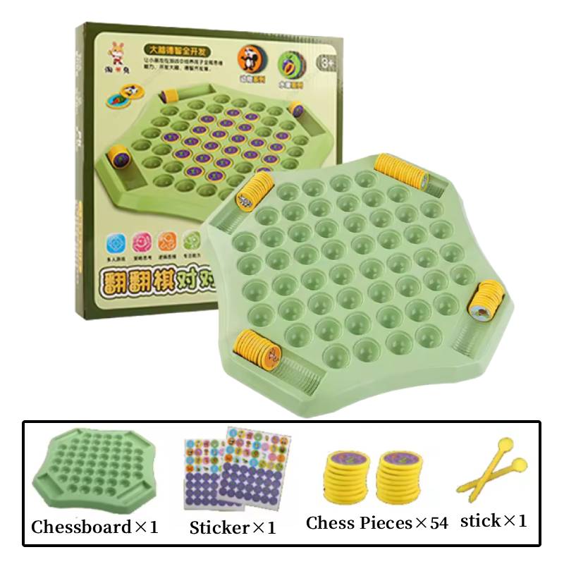 Animal/Fruit Flip Chess 54 Cards Memory Challenge Chess Game Toy Logical Thinking Cognitive Animal Learning Chess For 2-4 Player