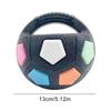 Dog Calming Ball W/ Handle Rubber Football Shape Pet Dog Toys Interactive Squeaky Pet Football for Large Medium Small Breeds