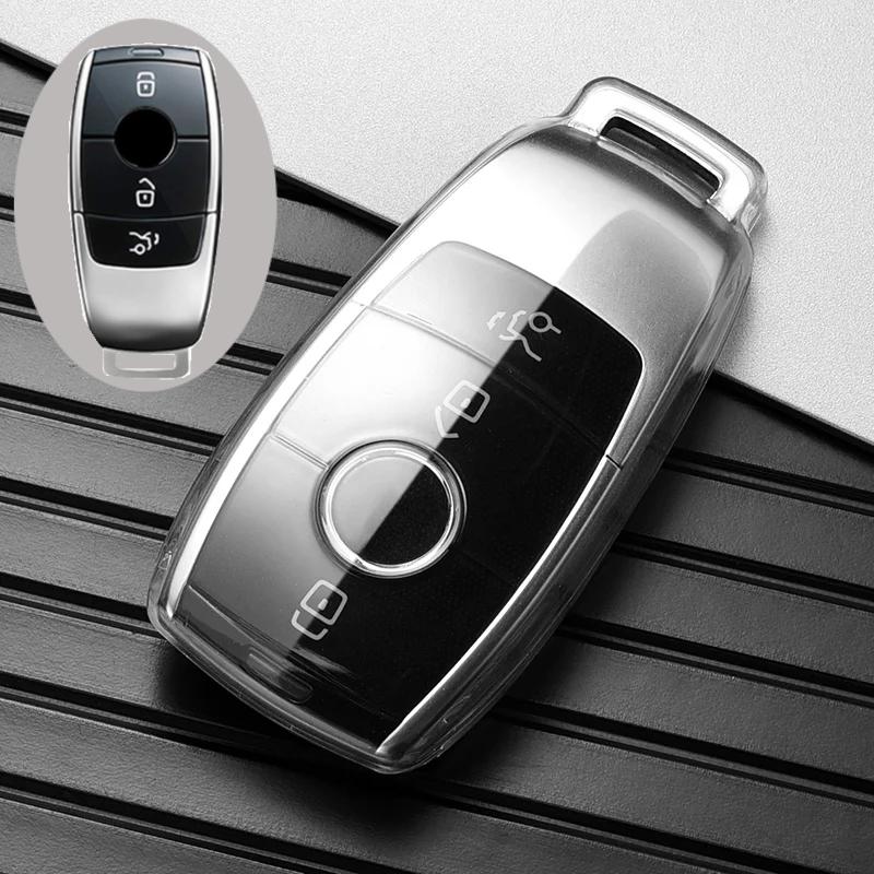 Transparent Tpu Car Key Cover Case Shell Protective Bag For Mercedes Benz A E G Gls Class W177 W205 W213 W222 G63 X167 Maybach