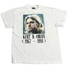 Vintage KURT COBAIN Nirvana 1967-1994 90s White Single Stitch T-shirt REPRINT