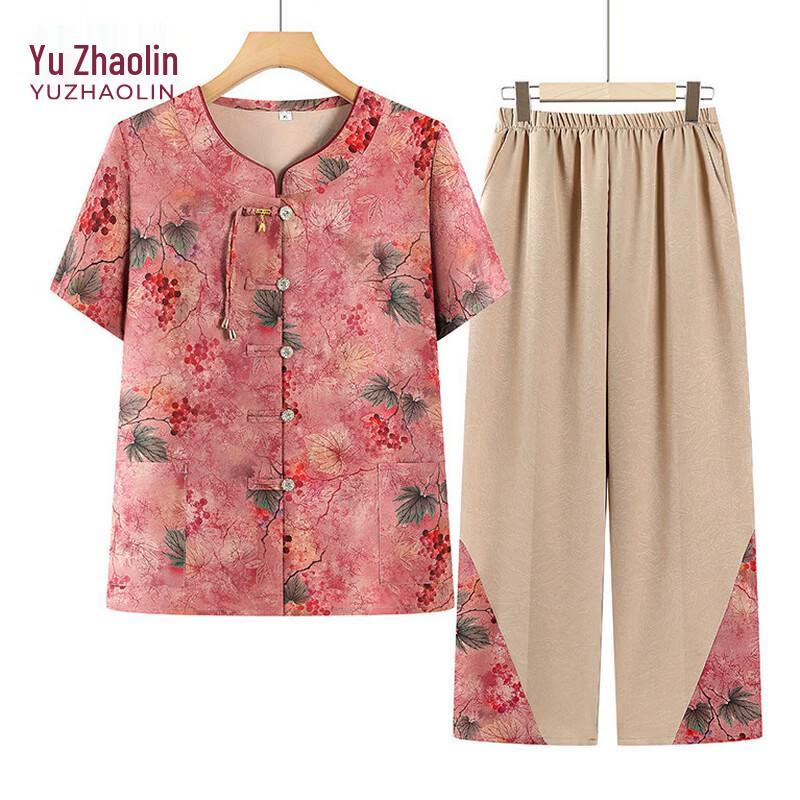 YUZHAOLIN Women s Short Sleeve Summer Set 2XL
