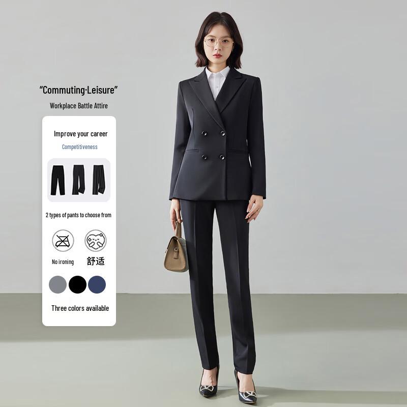 

Troliman Women s Double-Breasted Suit Set 3XL