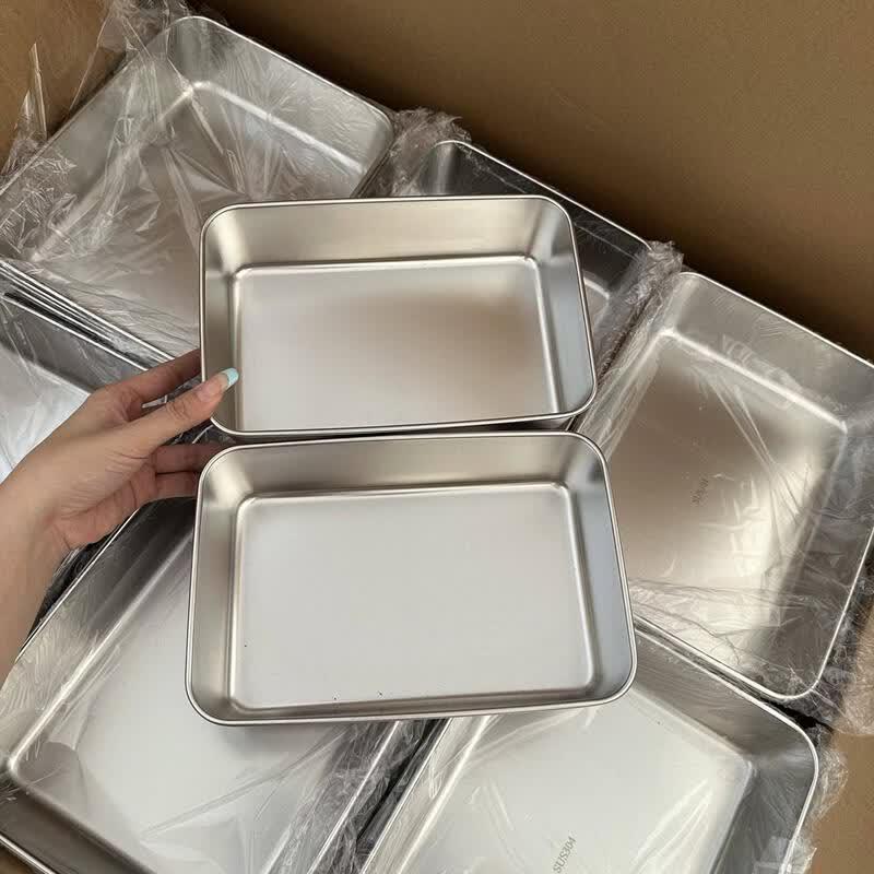 Stackable 304 Stainless Steel Prep & Serving Trays