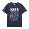 Vintage tričko Kiss Unisex Unisex Móda Bavlněné tričko Punk Oblečení Trička s výstřihem Horor Harajuku Topy Rocková kapela Kiss Tričko Boy