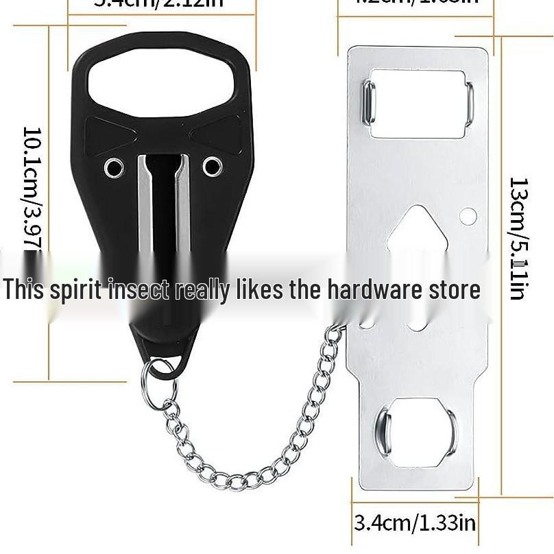 Dual-Use Portable Door Lock for Travel and Hotels
