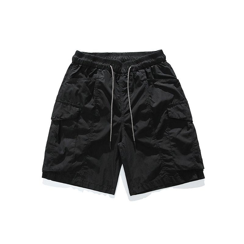 Foreign Trade Surplus Workwear Shorts American Retro Style Men's Summer New Trendy Brand Sports Loose Straight Five-Point Pants