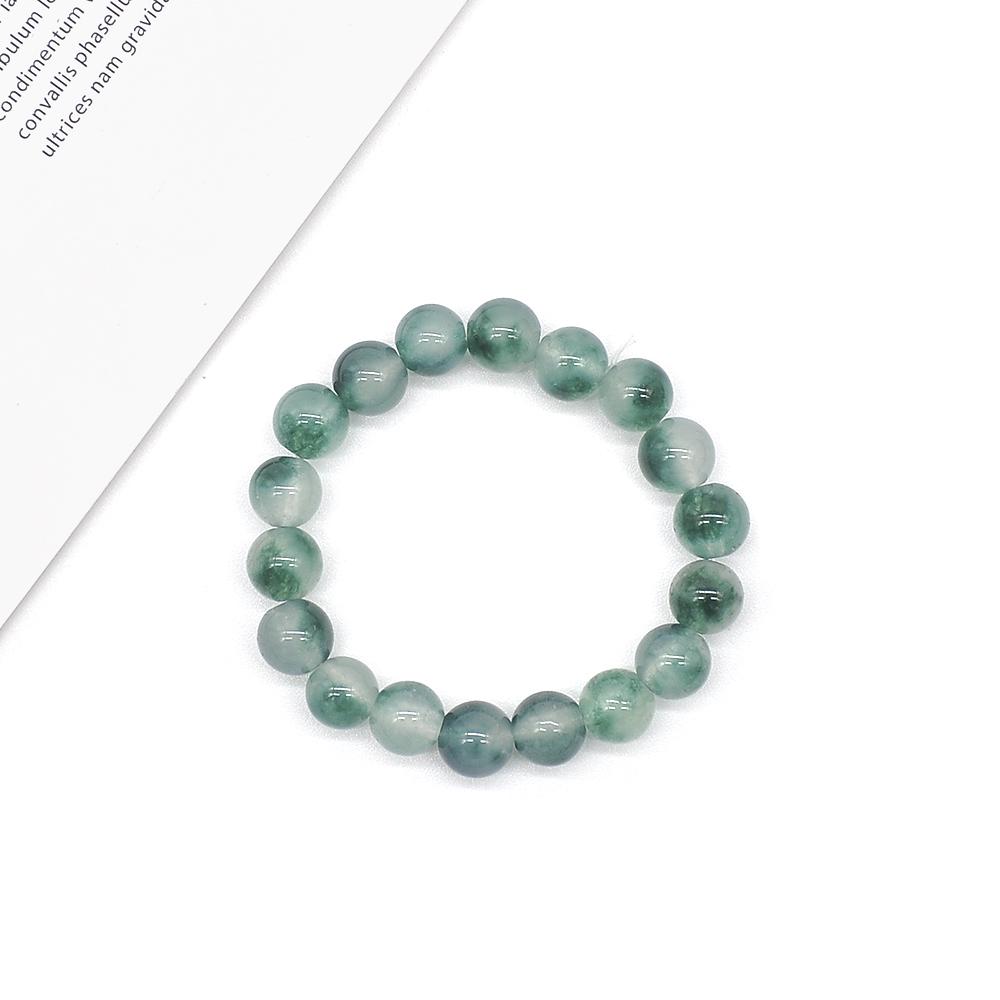 Certifié vert naturel grade A JADE JADEITE Bead Bracelet Jonc Fleurs 6683 Certifié vert naturel grade A JADE JADEITE Bead Bracelet Jonc Fleurs 6683