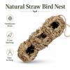 Natural Straw Hanging Bird Nest Hanging Loop Handwoven Style Woven Bird Nest Three-Opening Structure Natural Appearance