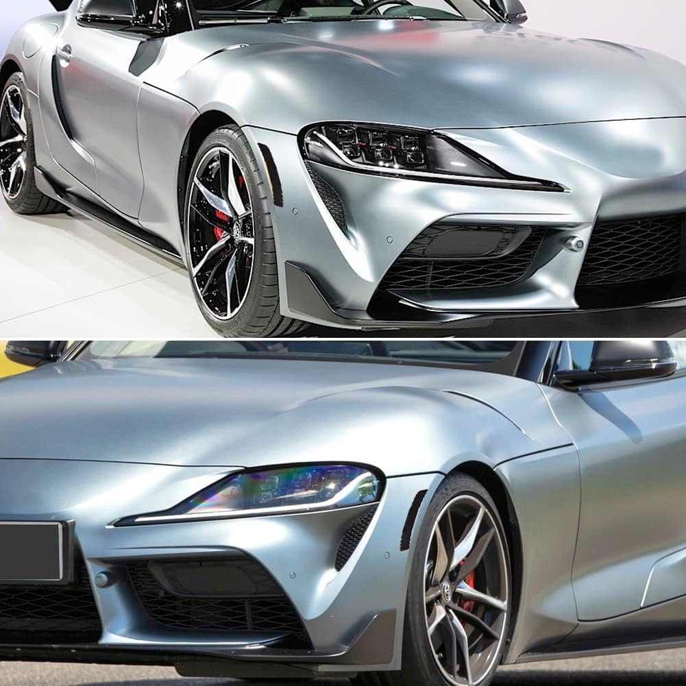 For 2020 2021 2022 Toyota GR Supra Front Bumper Fender Side Marker Reflectors Smoked Lens