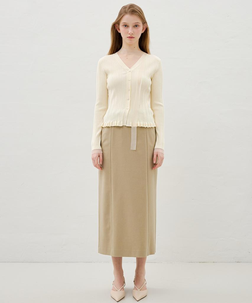 Ollibeudeollibeu H-Line Slim Pencil Skirt Ow6Ss1640