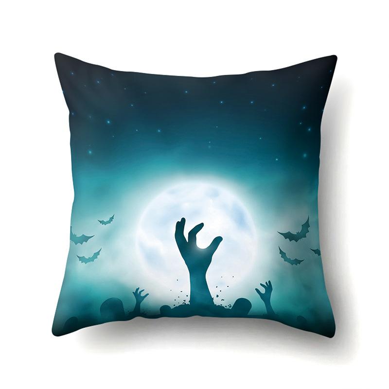 Halloween Pillowcase Car Waist Pillow Pumpkin Sofa Cushion Cover Office Home Living Room Pillowcase