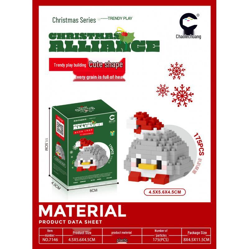 ChaoLeChuang Christmas Cartoon Building Blocks: Educational Toy Gift Set 7101-7147
