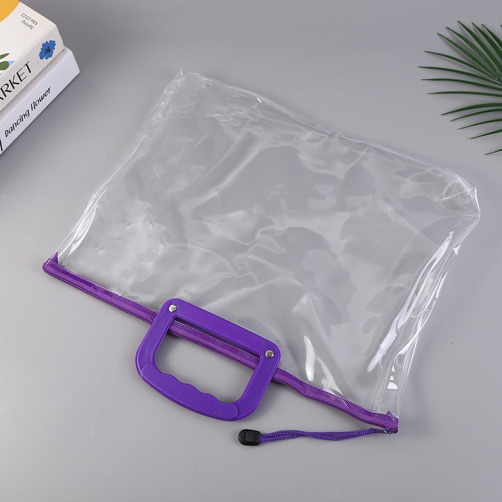 Waterproof Storage Bag PVC File Bag Portable Pen Bag  School Office