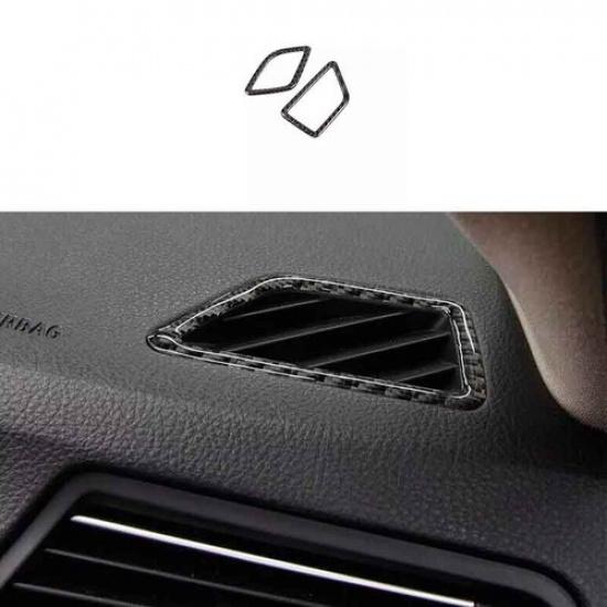 Cover Trim 2011-17 Real Carbon Fiber For BMW 5 Series Dashboard Side Outlet Vent