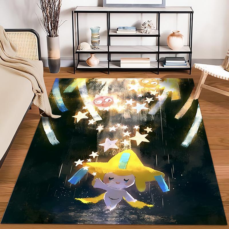 Various Sizes Pokemon Jirachi Cartoon Carpet Home Large Size Decor Rug Bedroom LivingRoom Sofa Balcony Multi Scene Available Mat