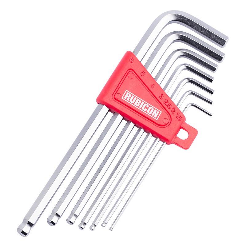 RUBICON RHK-287L 7-Piece Long Arm Ball End Hex Key Set