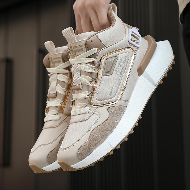 Fashion 2024 New Winter Men Boots  Slippers Warm Men Shoes Waterproof Non-Slip Plush Sneakers Male  Leather Boots Plus Size  45