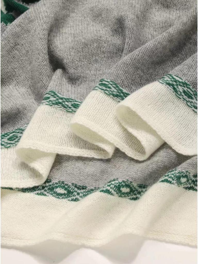 Inner Mongolia Cashmere Scarf - Festive Winter Fashion Shawl and Warm Neck Warmer