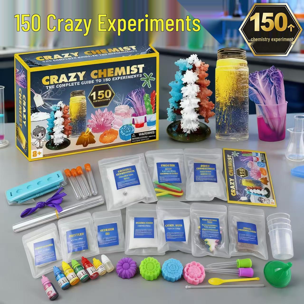 150 Fun Chemistry Experiments STEM Kit for Kids