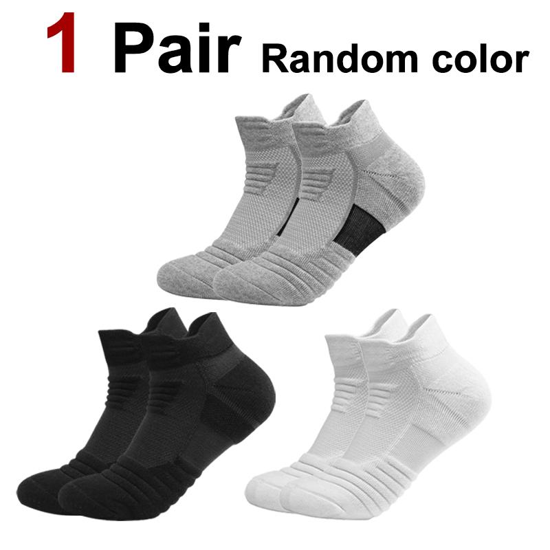 

1/3/6 пар мужских трикотажных махровых спортивных носков с защитой от запаха, впитывающих пот, дышащих, прочных, амортизирующих, для бега и баскетбола One Size