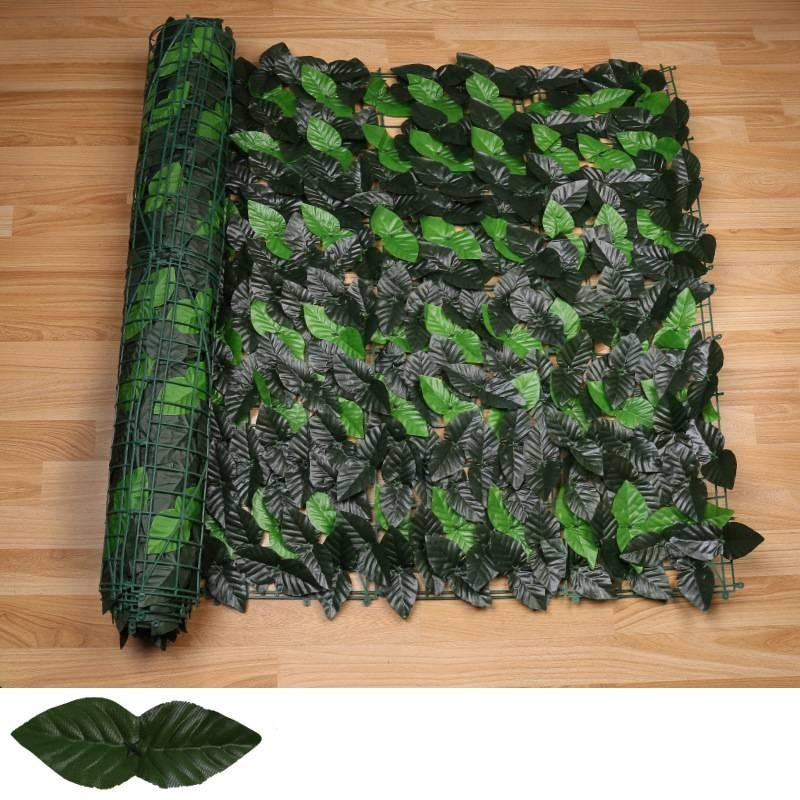 Faux Leaf Ivy Artificial Hedge Fence Privacy Screening Garden Wall Green Cover