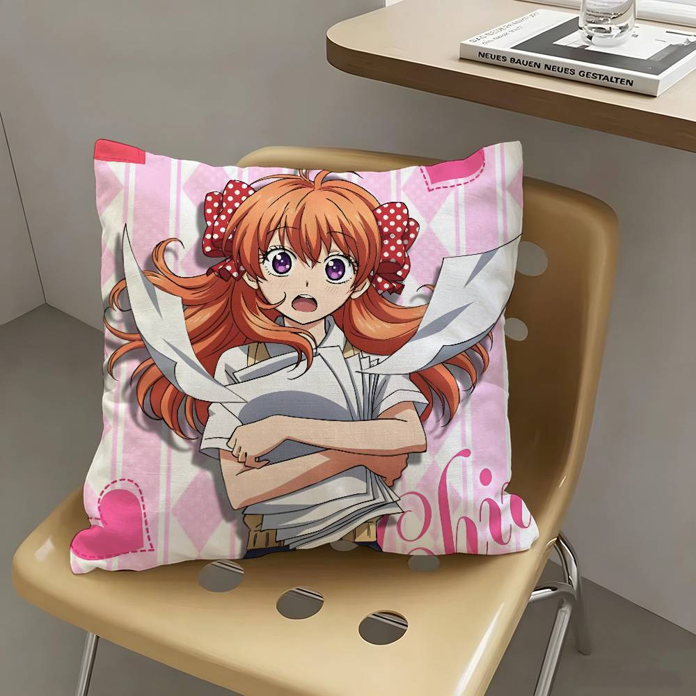 1pc Anime M-onthly Girls Nozaki-kun Pillow Case Fashion Square Pillowcase Bedroom Sofa Room Ins Decoration Leisure