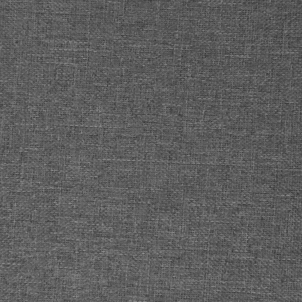 Folding Storage Bench Light Gray Linen