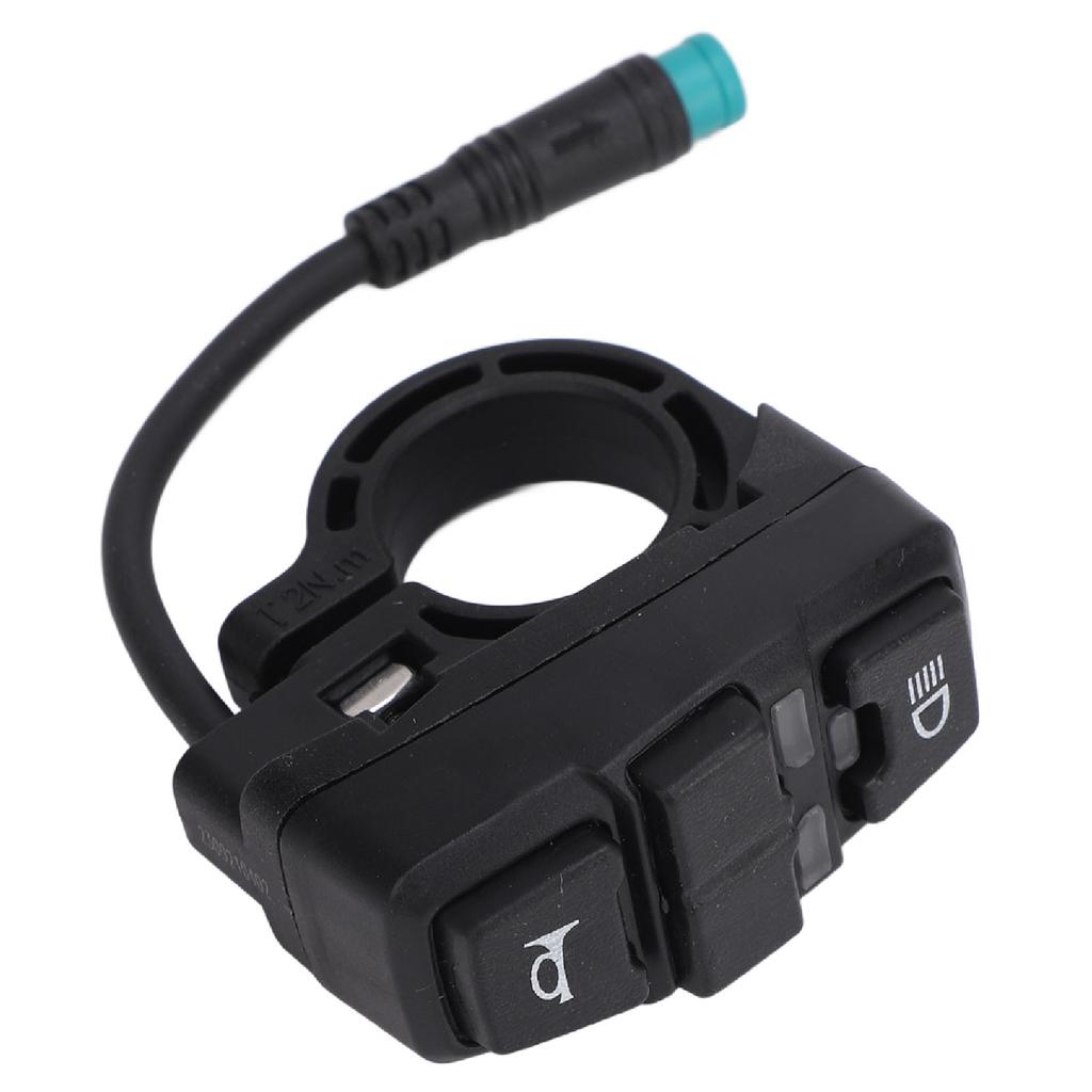 3 i 1 Elektrisk Sparkesykkel Funksjonsbryter ABS Frontlys Horn Blinklys Kontrollbryter for KUGOO M5