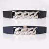 Punk Rock Metal Chain Waist Belt With Adjustable Elastic For Men Women Festival Accessory
