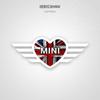 BMW mini cooper love sticker, scratch blocking sticker F56F60 body random sticker to change the decoration zbfhp66