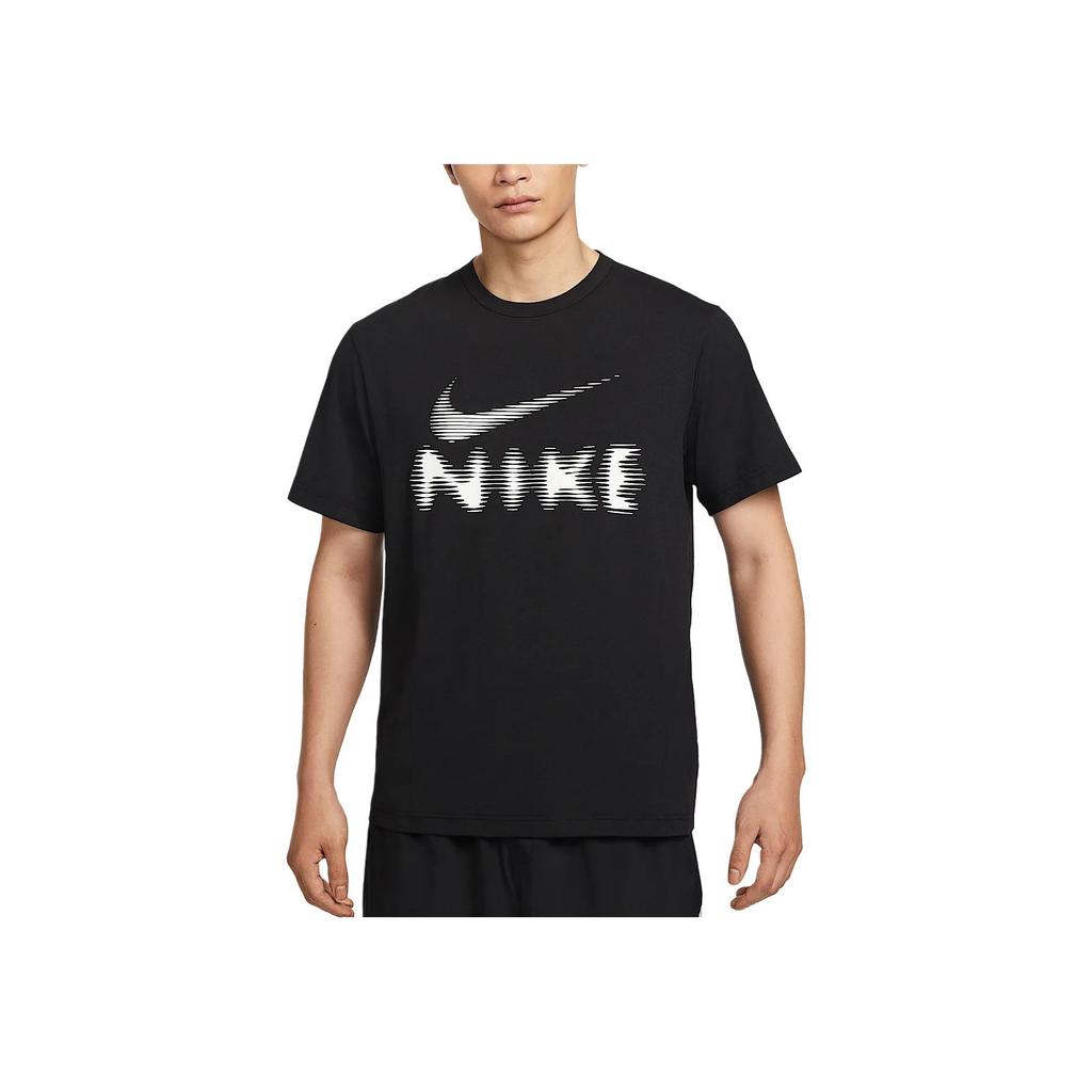 Nike Hyverse Dri-Fit Casual Moisture-Wicking Soft Versatile Short Sleeve T-Shirt Men Tops Black HQ7988010