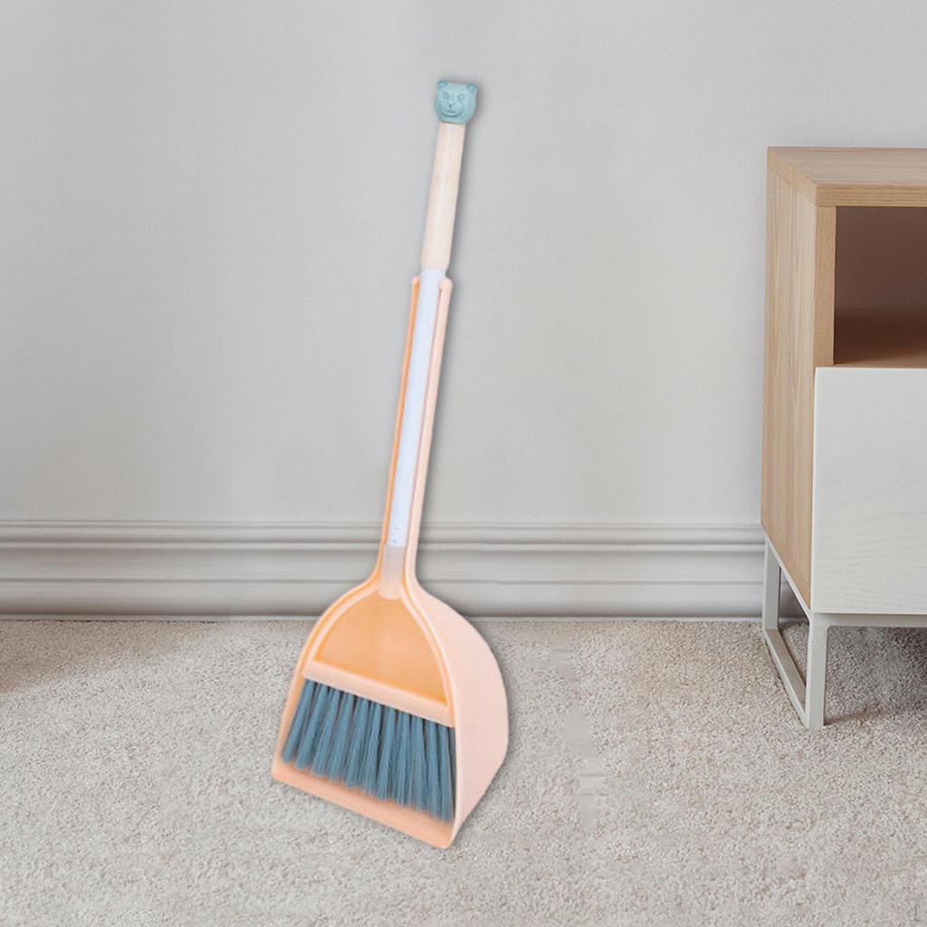 Children Cleaning Broom Dustpan Set Kids Valentines Day Gifts Toddlers Toys for Age 2~5