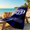 Inter Milan Customizable Name Beach Towel Super Soft Microfiber Quickdry Fabric Suitable for Swimming Gym Camping Yoga Vacation