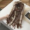 Korean Style Plaid Scarf Women's New Autumn and Winter Imitation Cashmere Fashion British Versatile Warm Student Couple Scarf Shawl