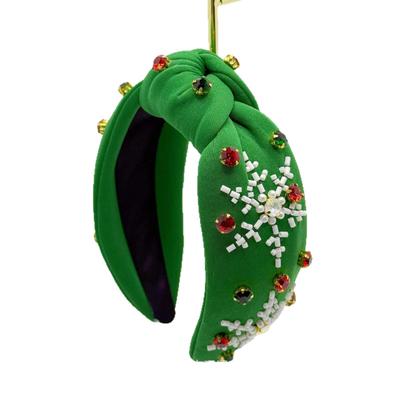 3D Christmas Red & Green Holiday Alloy Headband