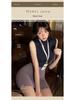 Sleek Mature Lingerie Secretary Uniform Set with Slim Fit Hip Wrap Skirt