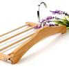 1Pc Premium Space-Saving Multi-Tier Wooden Pants Hanger - Durable Composite Wood Organizer For Ties, Scarves & More