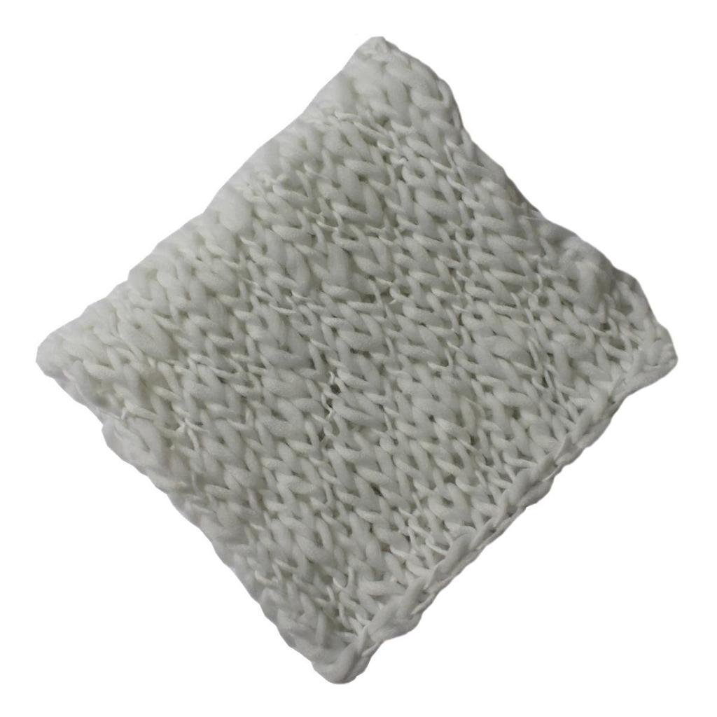 Colorful Chunky Knit Fur Strips Blanket - Newborn Photography Prop