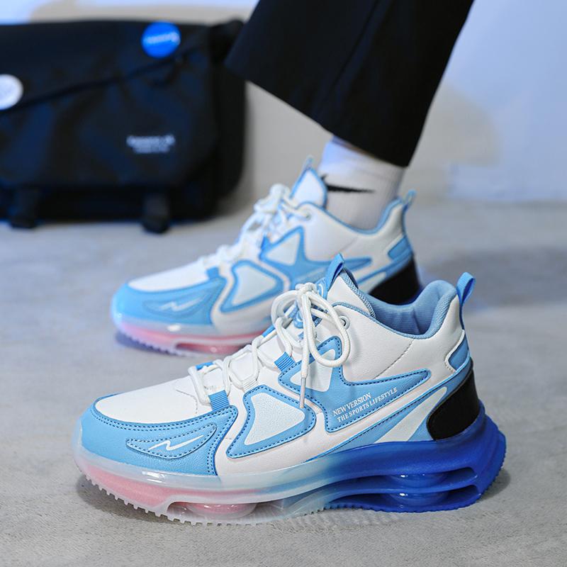 Vysoké boty na prkně Mužský trend Studentská obuv pro volný čas Móda Sportovní obuv Móda pro volný čas Boty se vzduchovým polštářem Sportovní obuv 39-44