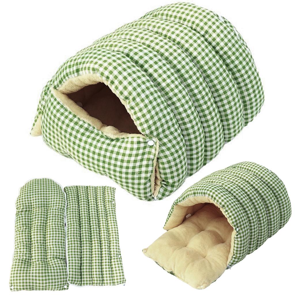Foldable Pet Sleeping Bed for Cats And Dogs Thickened Semi-Enclosed Soft Indoor Design Warm for Autumn And Winter