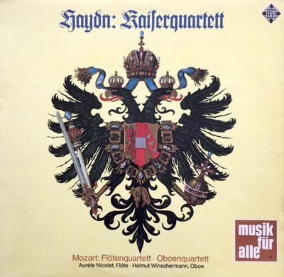 LP Record JOSEPH HAYDN WOLFGANG AMADEUS MOZ Kaiserquartett Flotenquartett Obo NT205 Telefunken Germany Classical Used