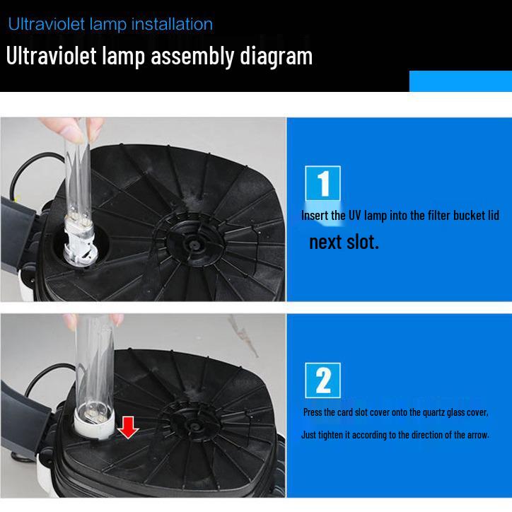 Sensen HW-3000 Variable Frequency External Aquarium Filter for Large Tanks