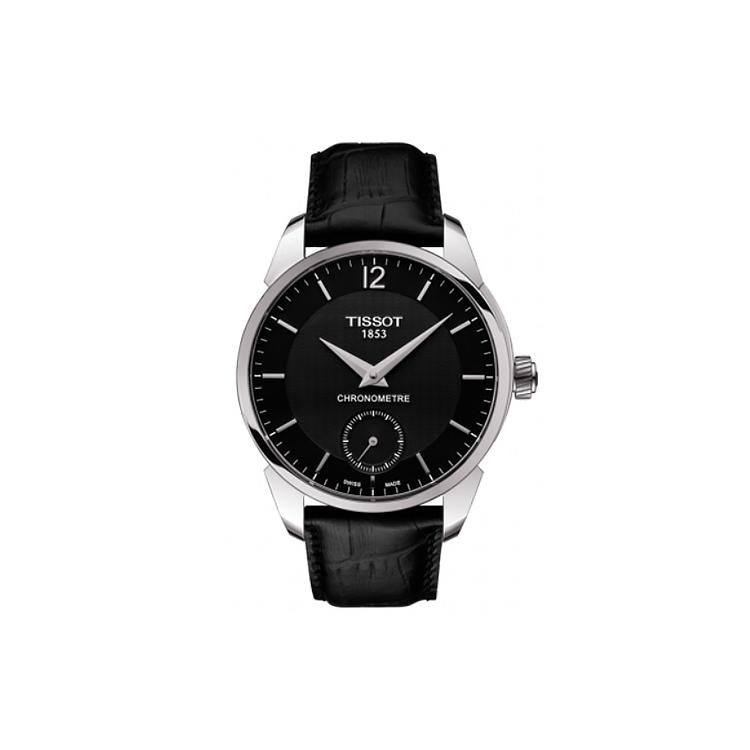 

TISSOT Tencel Collection Mechanical Movement Men s Watch 43mm Black Dial Stainless Steel Case Leather Strap T070.406.16.057.00 Black Dial