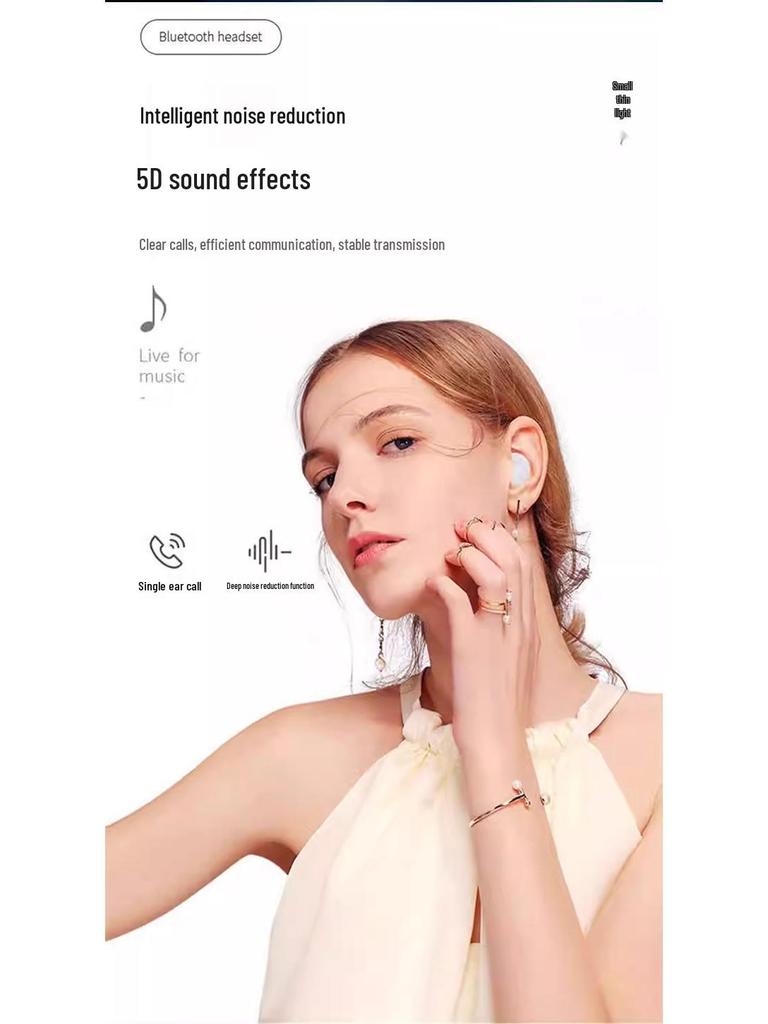 2025 New Mini Invisible Bluetooth Sleep Earphones - Ultra-Long Battery, Wireless, Comfortable for Side Sleeping, Ideal for E-sports.