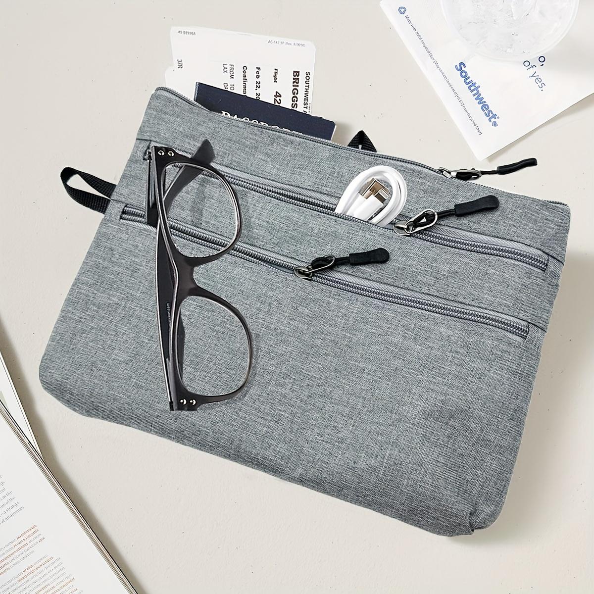 1 piece of storage bag for high-speed rail and airplane seat tablets серый