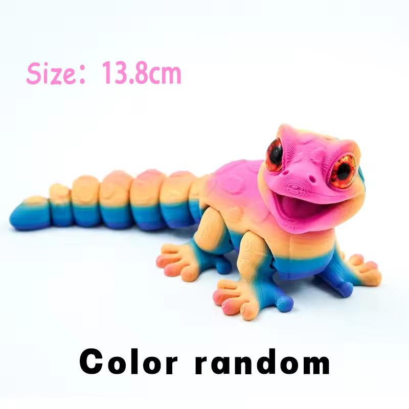 3D-printede Dyr Leketøy Flerleddet Bevegelig Dinosaur Slange Fidget Leketøy Voksne Autisme Stresslindrende Leker Skrivebordsdekor Barn Gave